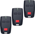 3 PCS BFT Mitto B2 Garage Remote - 433.92MHz 2-Channel Fob for Electric Gates