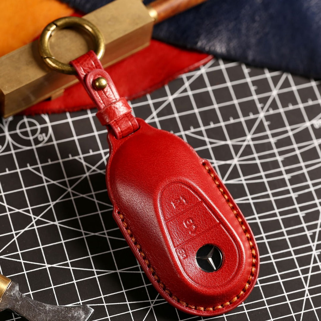 Étui de clé en cuir de luxe Mercedes-Benz/Maybach | Protection haut de gamme pour tous les modèles