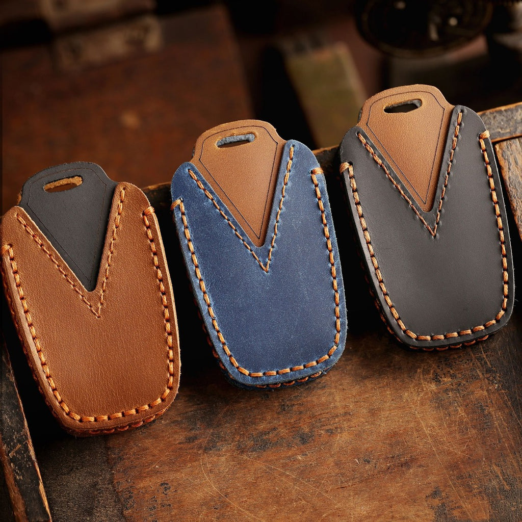 Étui en cuir pour clé de voiture Toyota Camry (2, 3 ou 4 boutons)