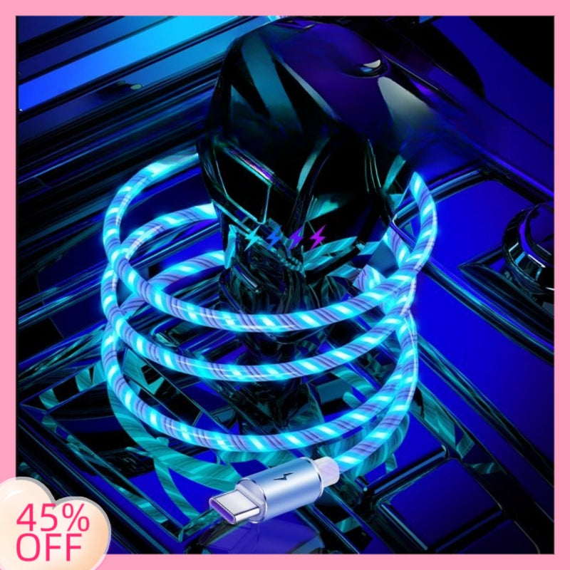 Flowing Flash Fast Charging Data Cable