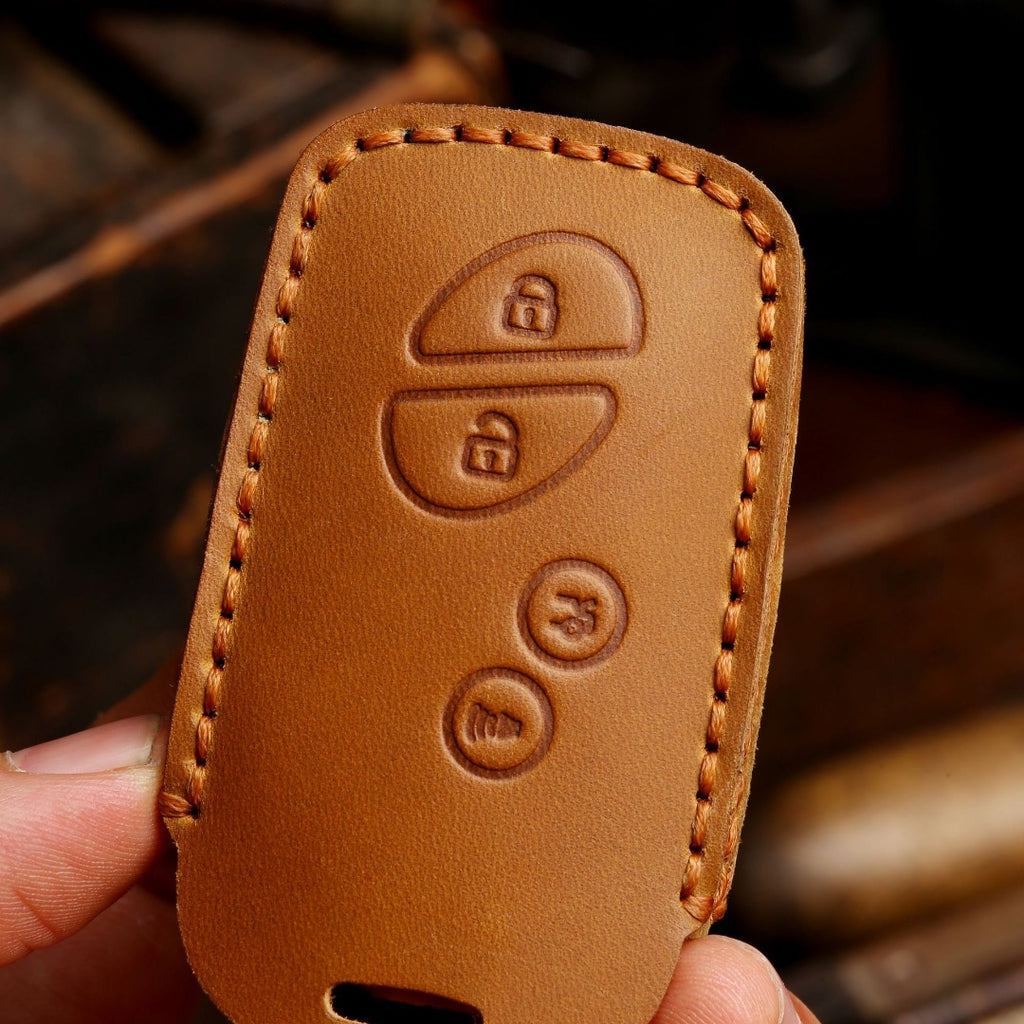 Étui de clé de voiture en cuir 3 boutons pour Lexus RX270, ES240 et LX570