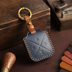 Étui de clé de voiture en cuir Buick E5 E4 à 4 boutons