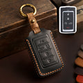Carsine Jeep Leather Car Key Cover 5,6 Button Black / 5 Button