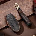 Carsine Nissan Leather Car Key Cover 3,4,5 Button Black / 3 Button