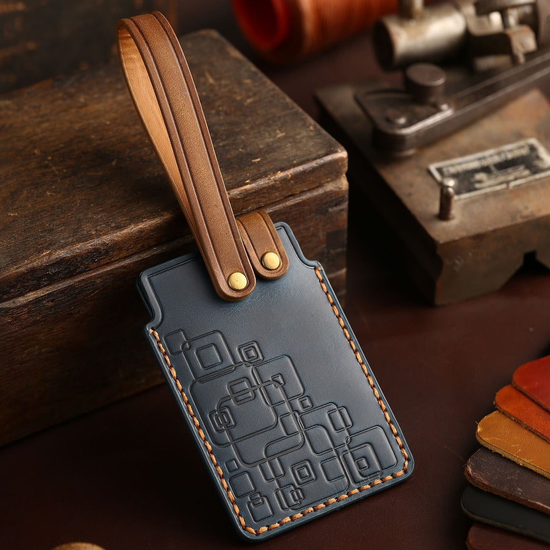 Étui de clé de voiture en cuir Buick Card