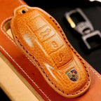 Porsche Key Fob Cover | Genuine Leather, Waterproof Design | Fits All Models