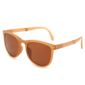 Carsine women's folding air cushion sunglasses Brown