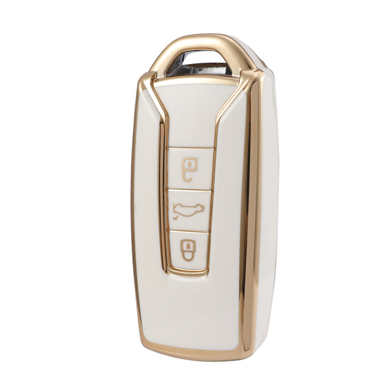 Carsine Volkswagen Car Key Case Golden Edge