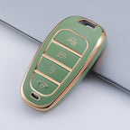 Carsine Hyundai Car Key Case Golden Edge Green / Key case