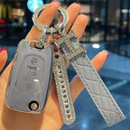 Carsine Kia Car Key Cover Silver Edge Silver / Grey / Key case + strap