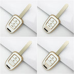 Carsine Honda Car Key Case Golden Edge white / 2+1buttons