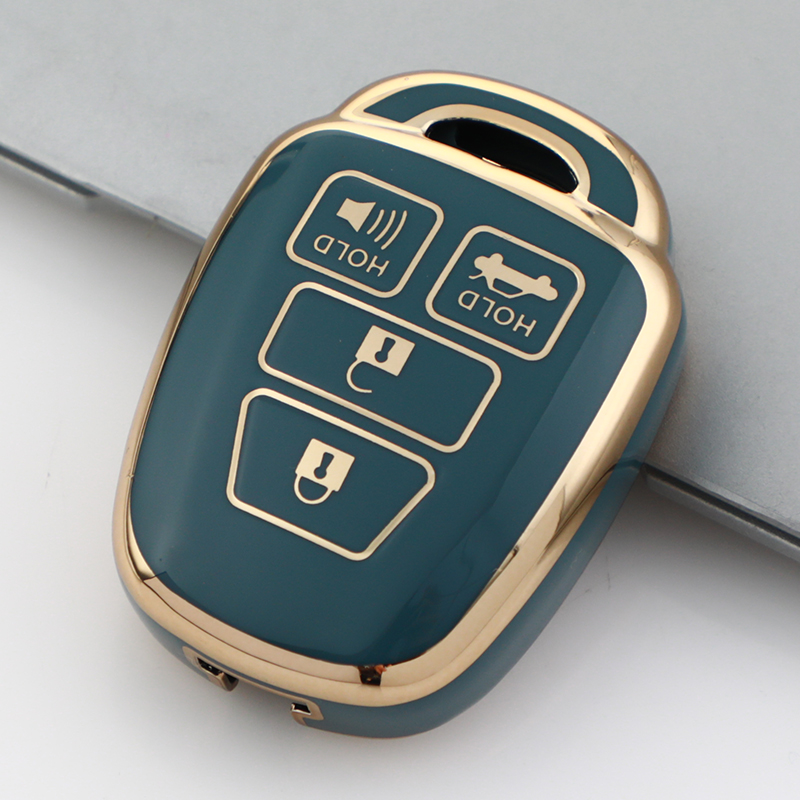 Carsine Toyota Car Key Case Golden Edge Grey / Key case